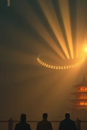 《哑光之城》海报：低饱和度街景与一盏复色路灯