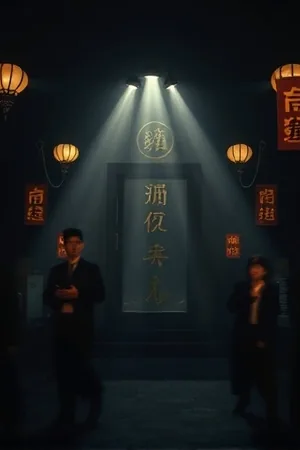 《雾中列车》海报：大雾中的夜班车厢灯光